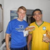 Elder Lima and me with calzones